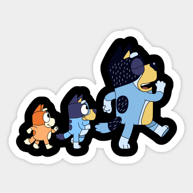 Bluey Walking Sticker by Inspire Gift